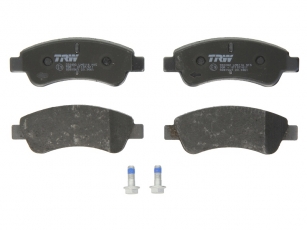 Купить GDB1563 TRW Тормозные колодки передние Citroen C4 (1.4, 1.6) без датчика износа